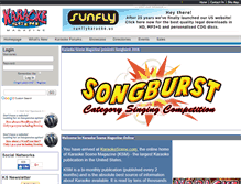Tablet Screenshot of karaokescenemagazine.com