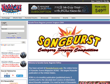 Tablet Screenshot of karaokescenemagazine.net